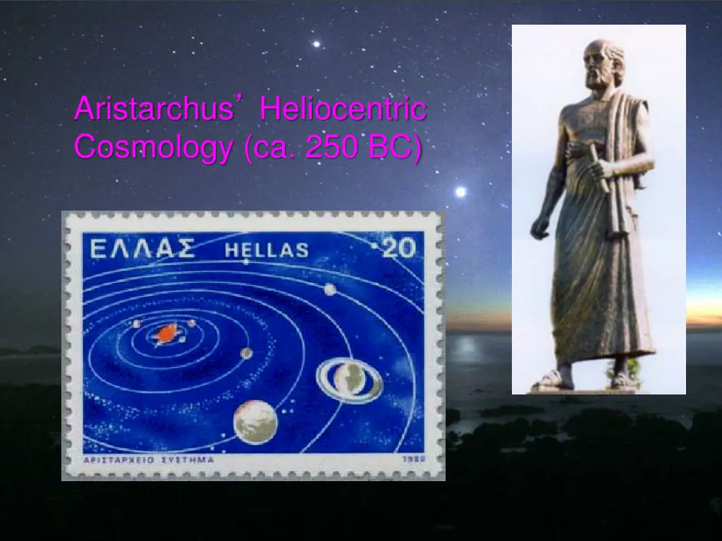 aristarchus heliocentric cosmology ca 250 bc