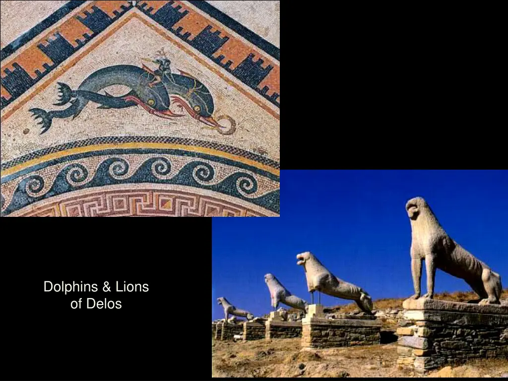 dolphins lions of delos