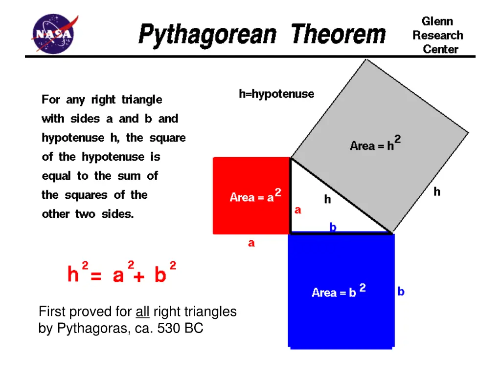 first proved for all right triangles