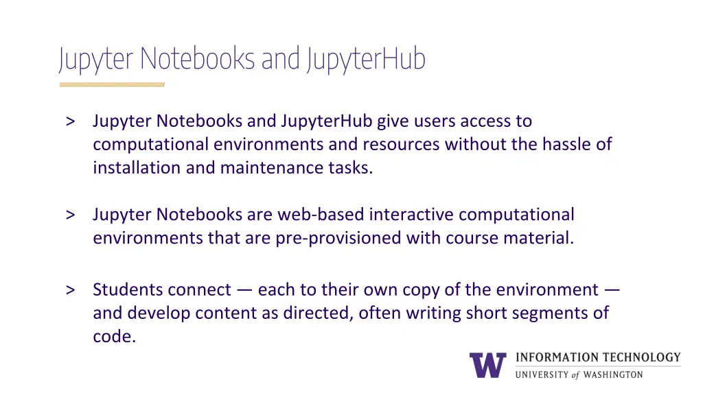 jupyter notebooks and jupyterhub