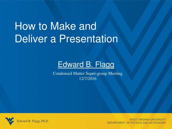 how to make and deliver a presentation