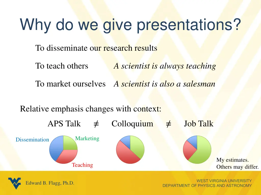 why do we give presentations