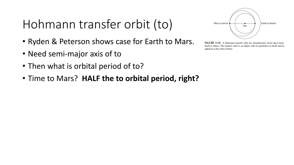 hohmann transfer orbit to 3