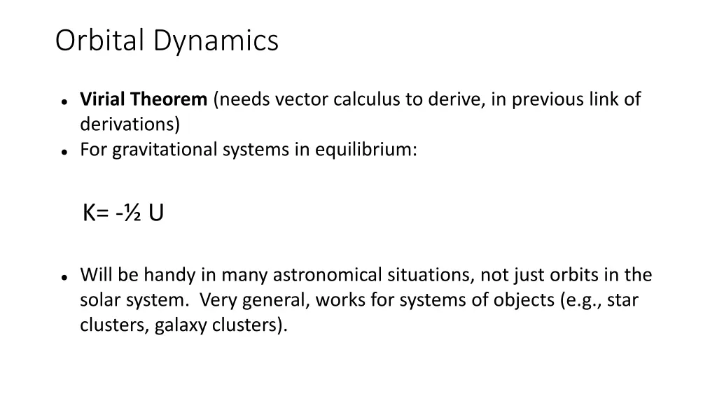 orbital dynamics 6