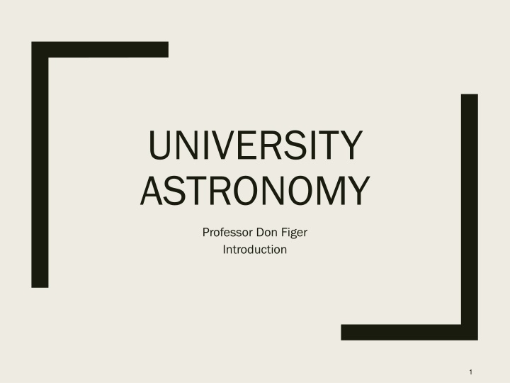 university astronomy