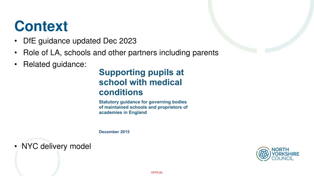 context dfe guidance updated dec 2023 role