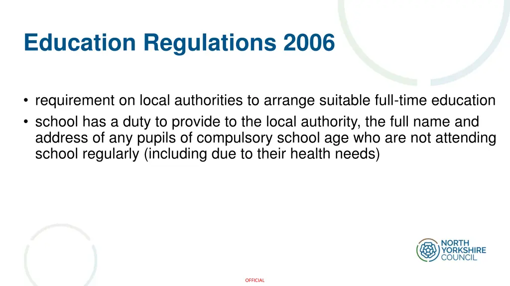 education regulations 2006