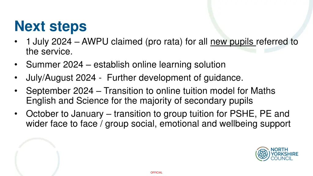 next steps 1 july 2024 awpu claimed pro rata