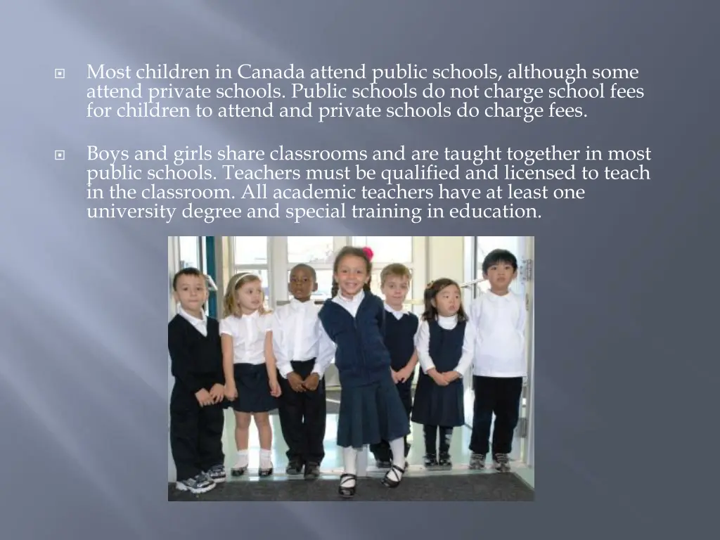 most children in canada attend public schools