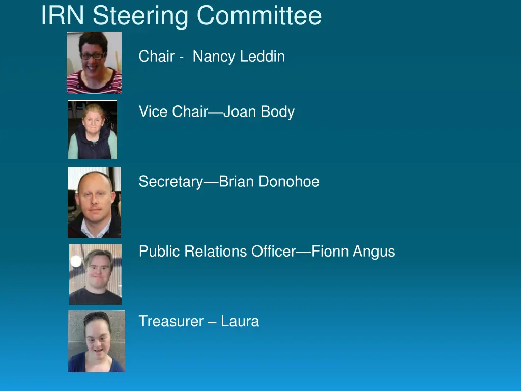 irn steering committee