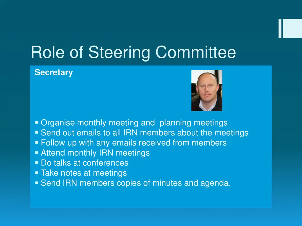 role of steering committee 2