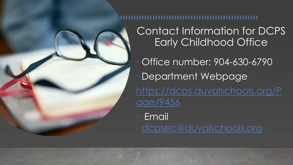 contact information for dcps early childhood