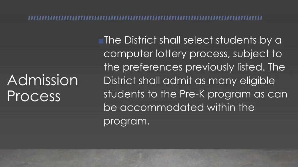 the district shall select students by a computer