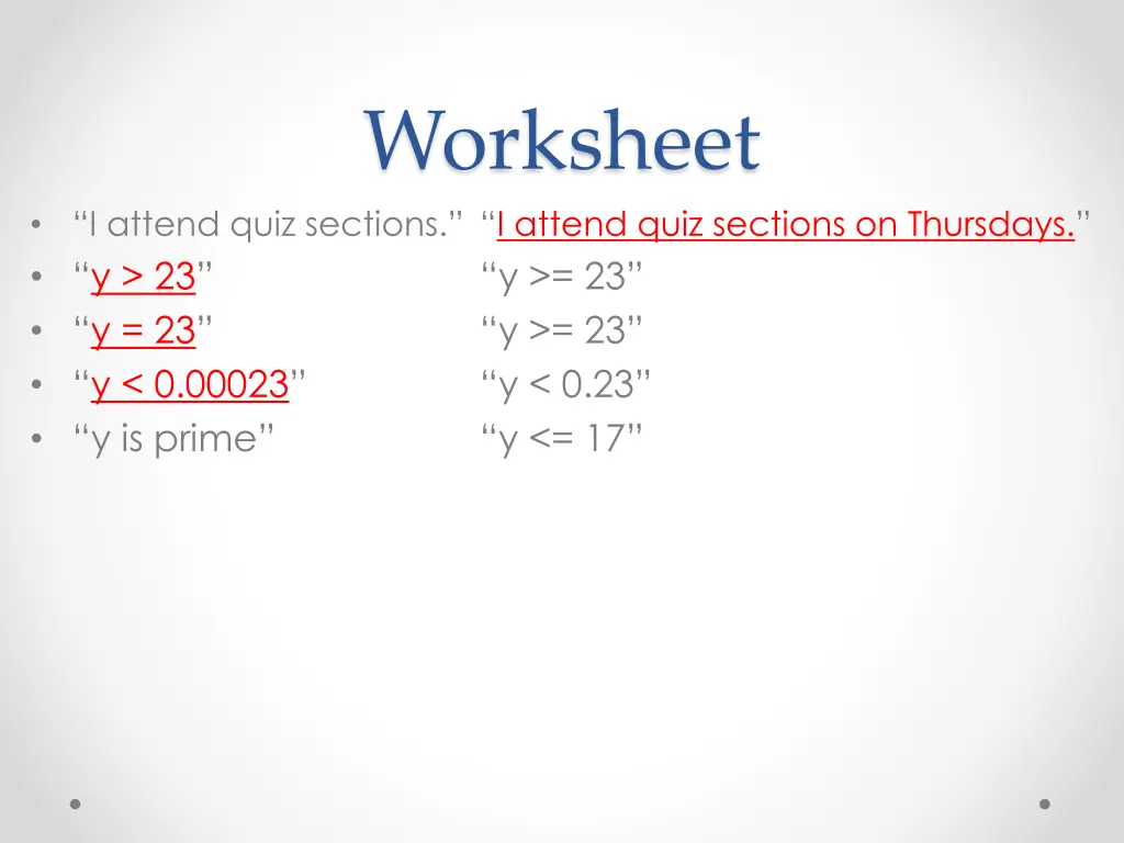 worksheet 6