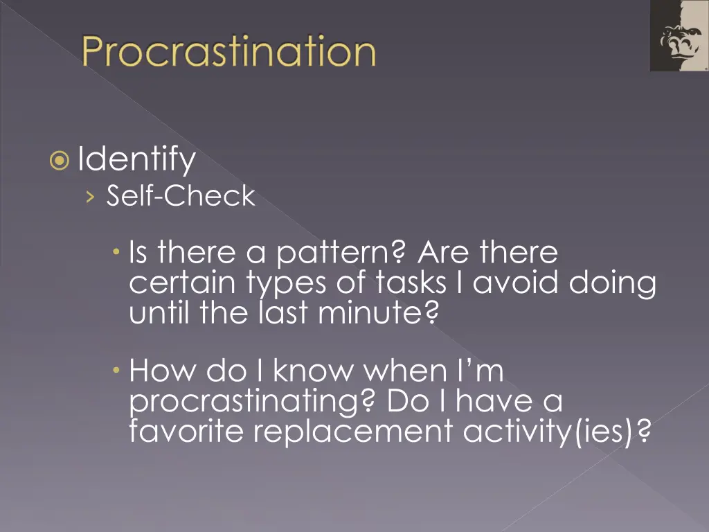 procrastination