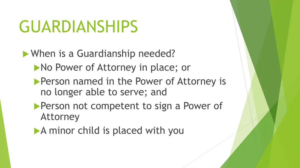 guardianships