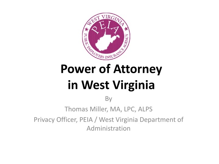 power of attorney in west virginia by thomas