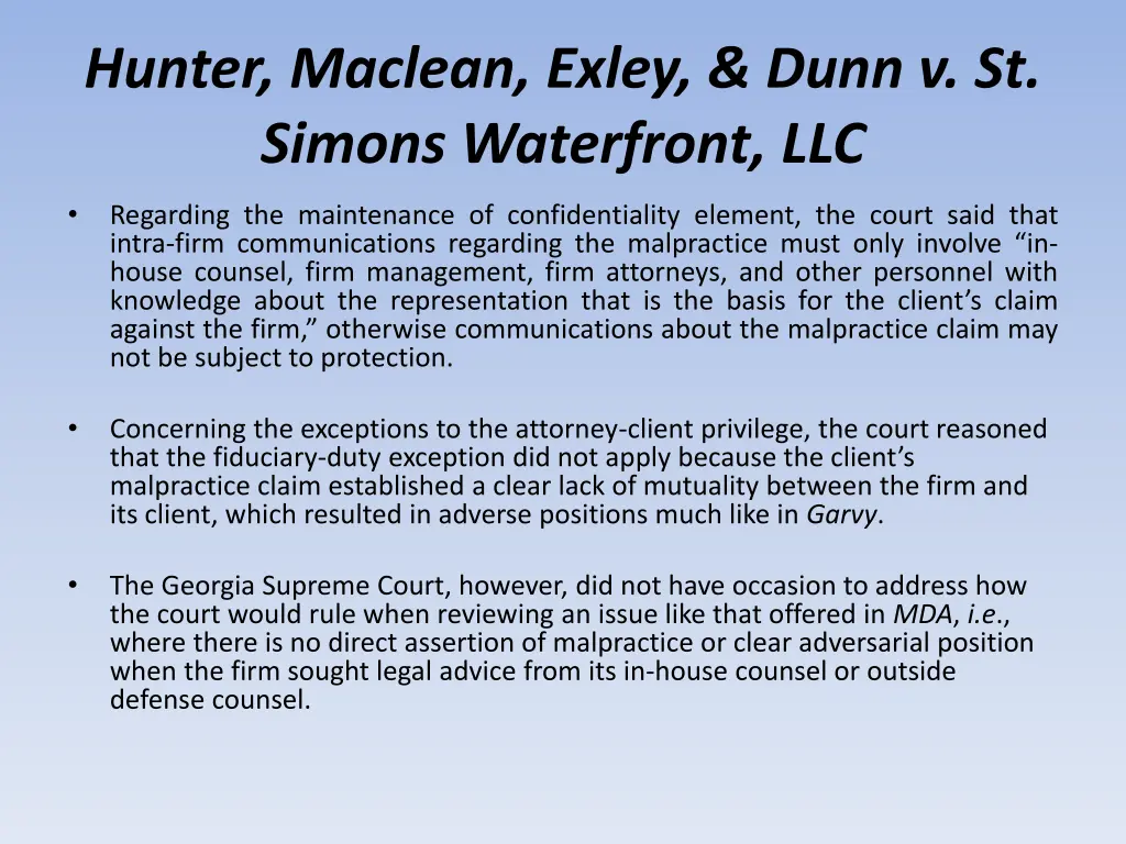 hunter maclean exley dunn v st simons waterfront 2