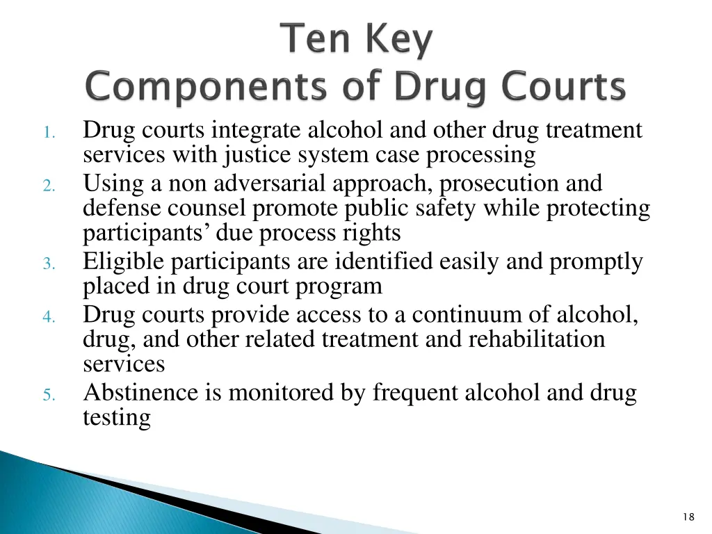 drug courts integrate alcohol and other drug