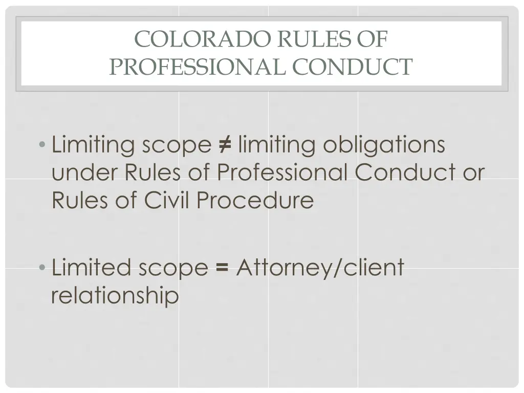 colorado rules of professional conduct 1