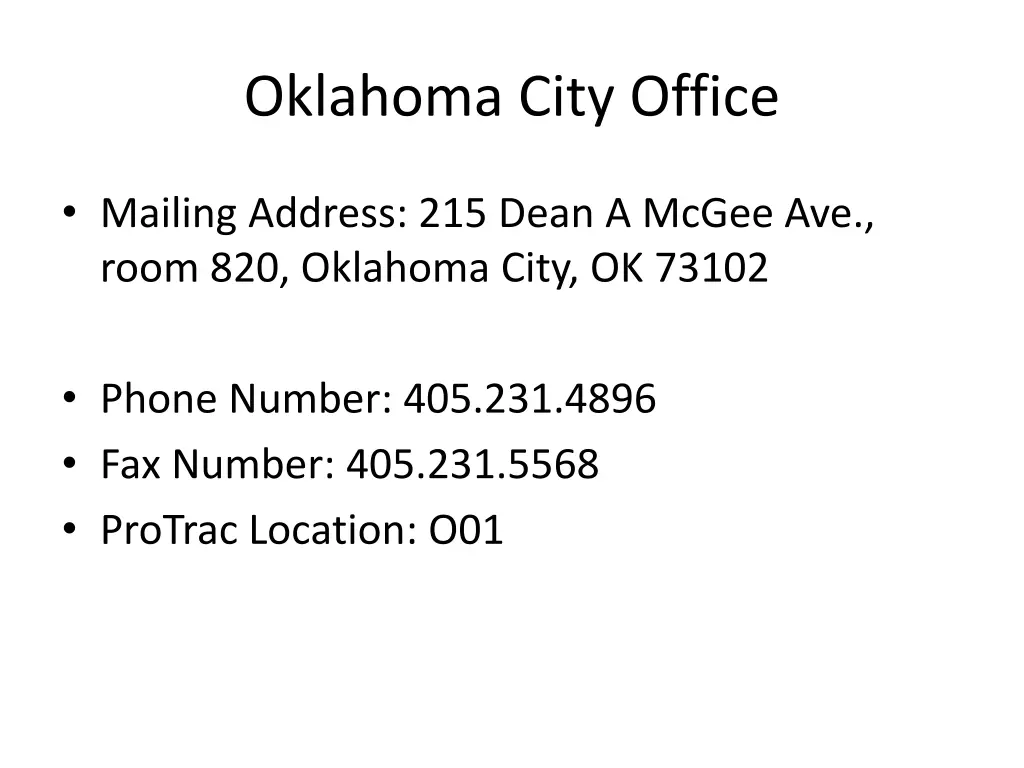 oklahoma city office