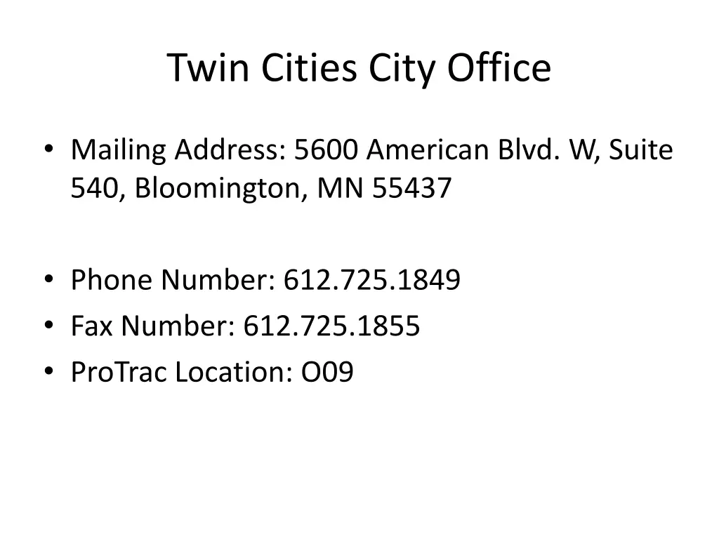 twin cities city office