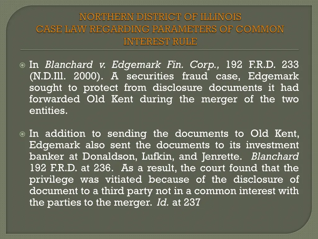 in blanchard v edgemark fin corp