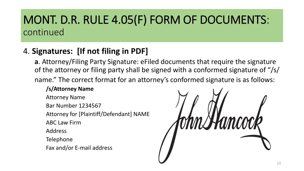 mont d r rule 4 05 f form of documents mont 2