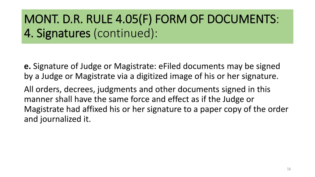 mont d r rule 4 05 f form of documents mont 5