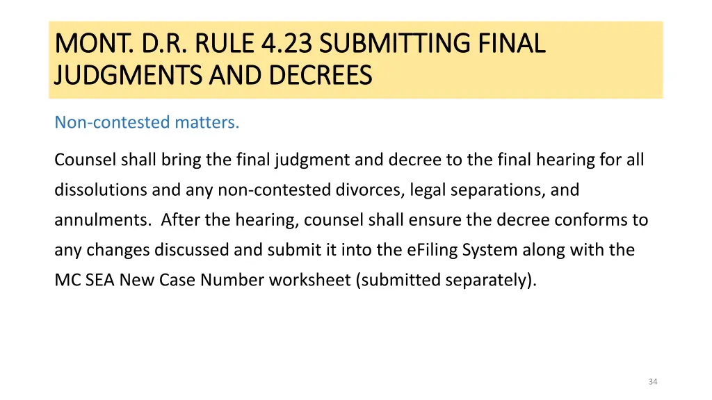 mont d r rule 4 23 submitting final mont d r rule