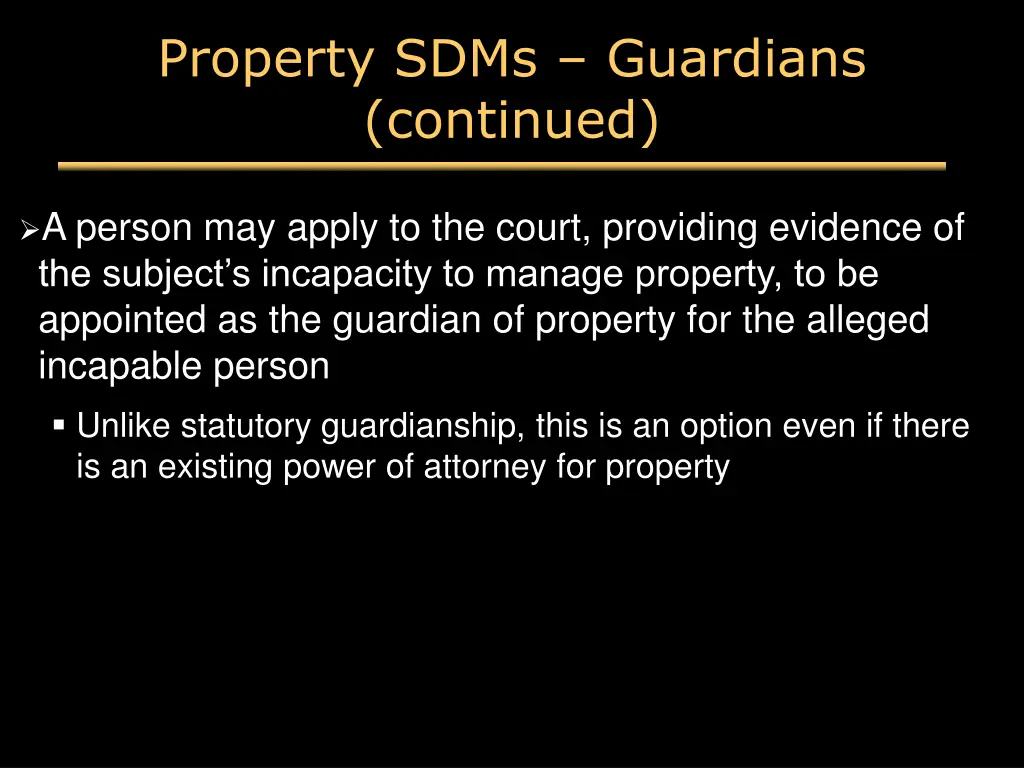 property sdms guardians continued