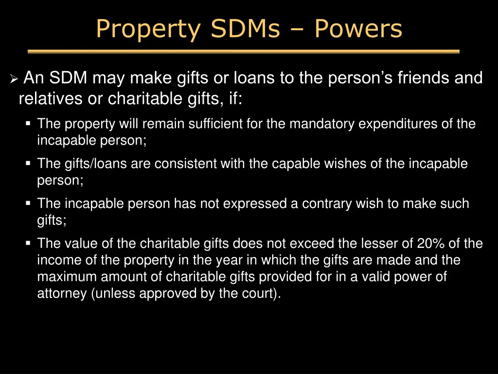 property sdms powers