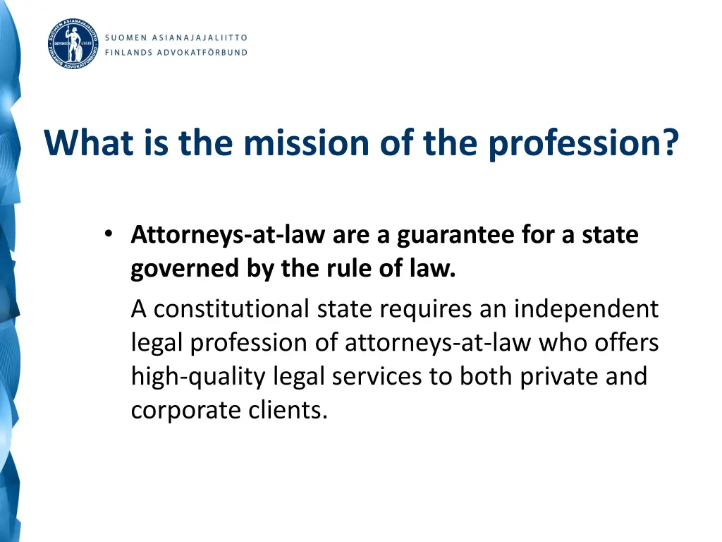 what is the mission of the profession