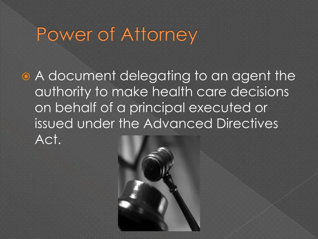 power of attorney