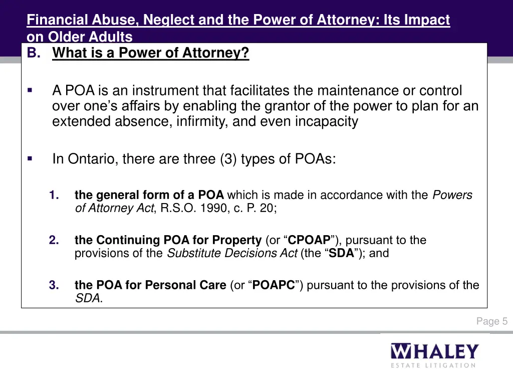 financial abuse neglect and the power of attorney 3