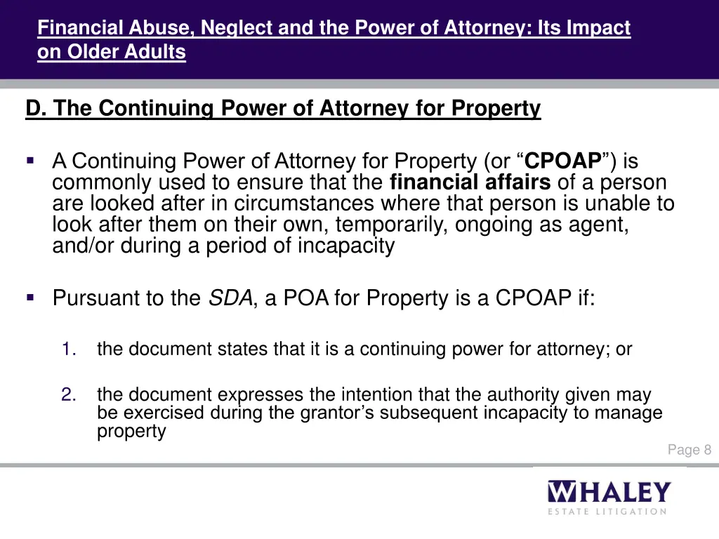 financial abuse neglect and the power of attorney 6