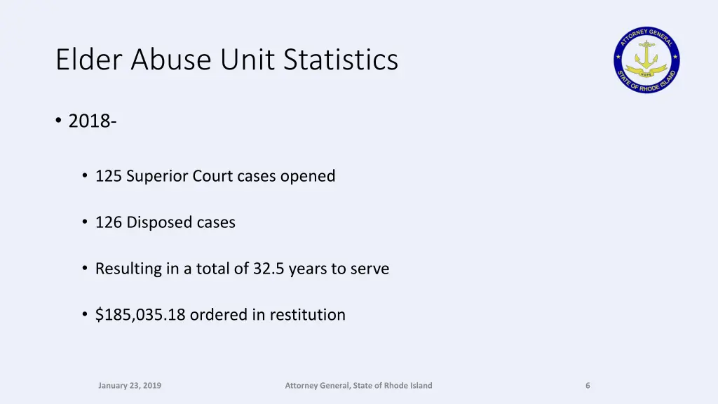 elder abuse unit statistics