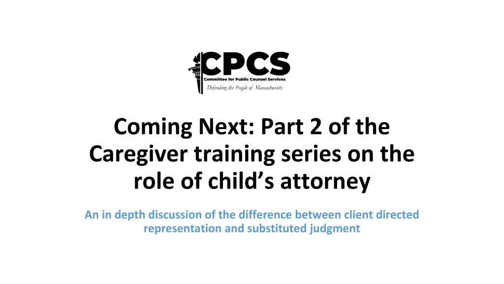 coming next part 2 of the caregiver training