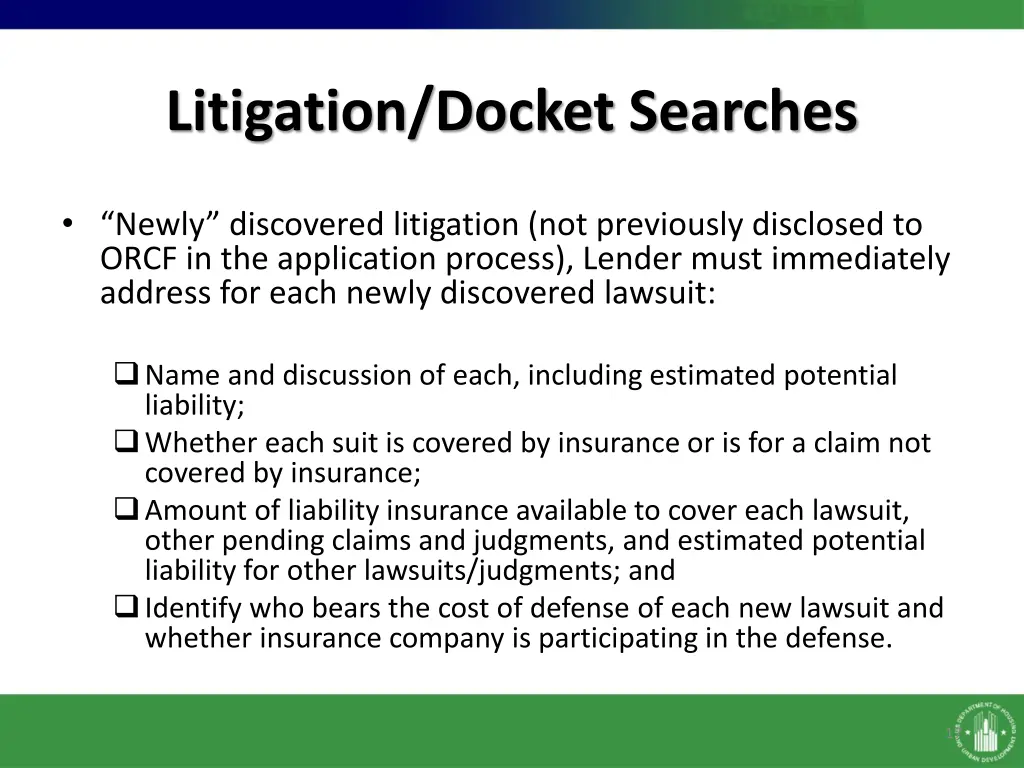 litigation docket searches 1