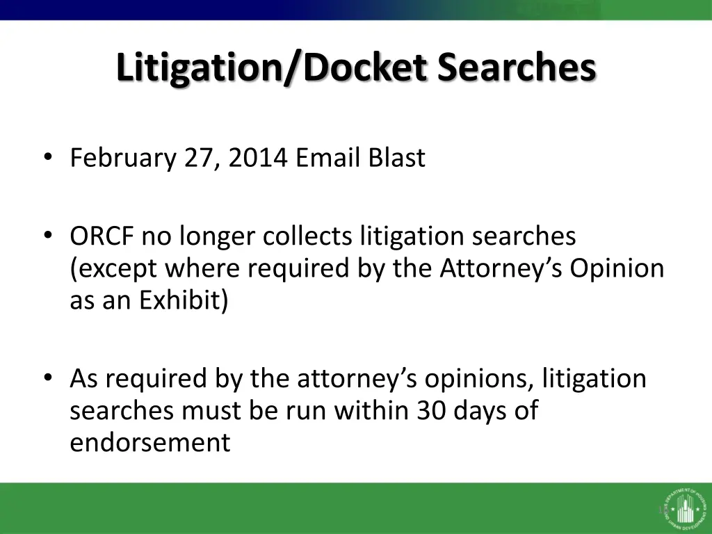 litigation docket searches