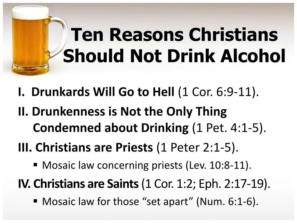 ten reasons christians should not drink alcohol 2