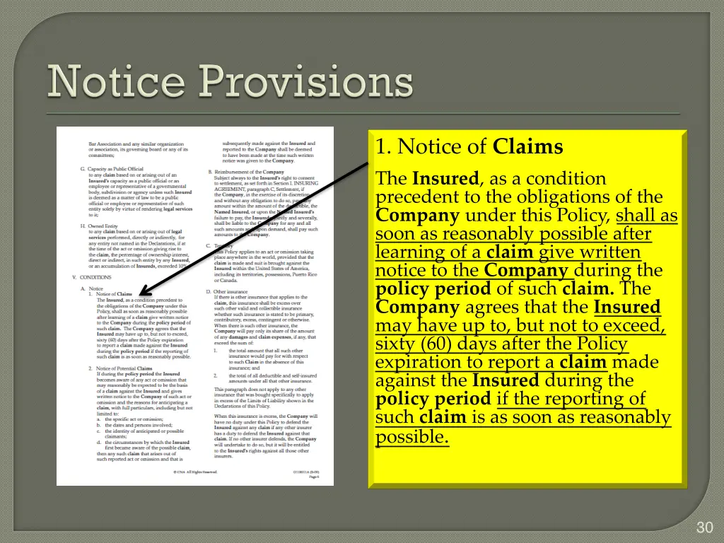 1 notice of claims