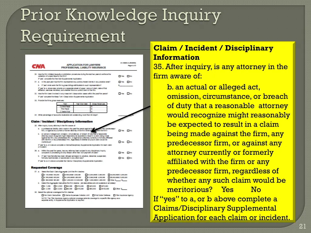 claim incident disciplinary information 35 after