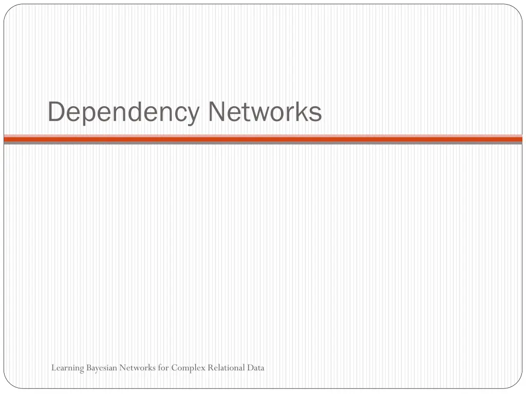 dependency networks