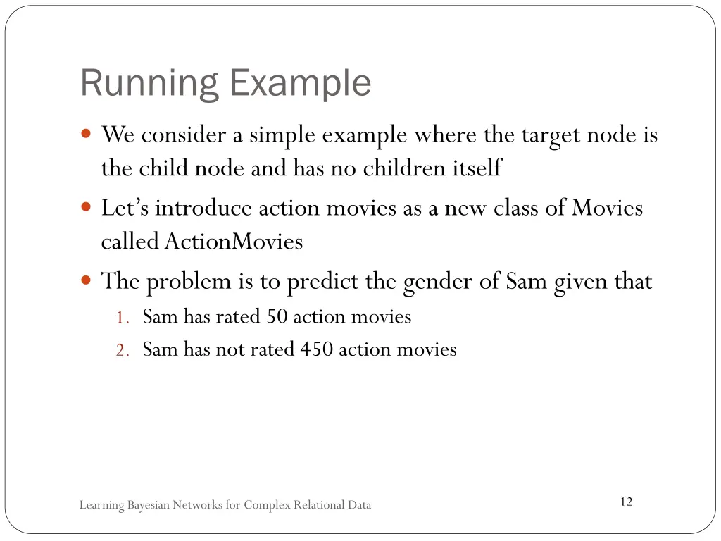 running example