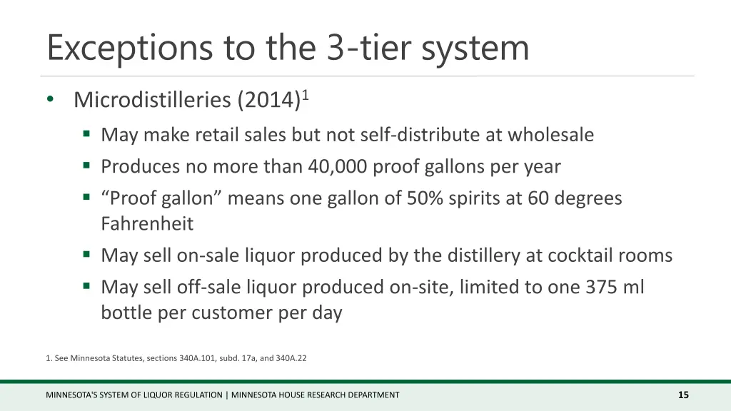 exceptions to the 3 tier system 1