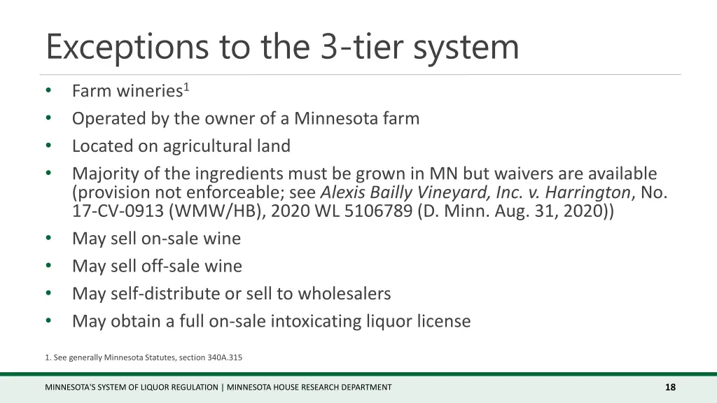 exceptions to the 3 tier system 4