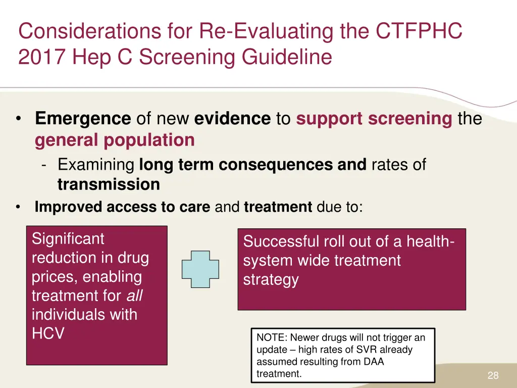 considerations for re evaluating the ctfphc 2017