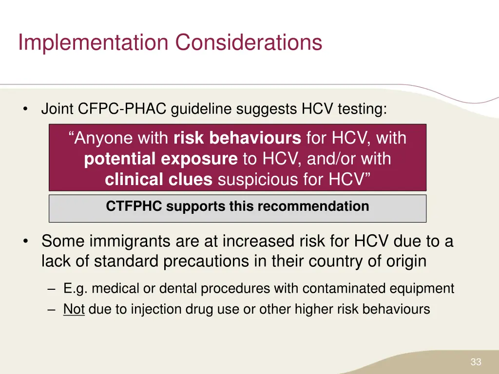 implementation considerations 1