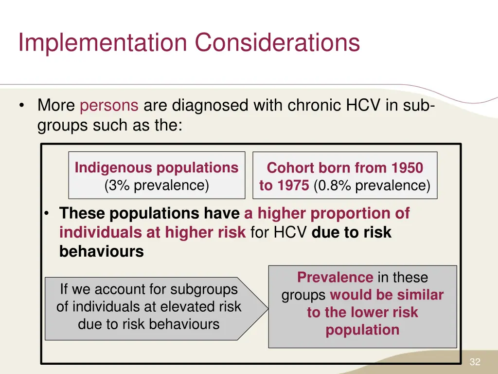 implementation considerations